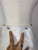 1980s White Eyelet Leather Two Piece Jacket and Skirt Set