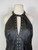 Y2K Harley Davidson Black Leather Studded Halter Top