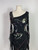1990s - Y2K Terani Couture Black Flutter Sleeve Silk Bias Cut Gown Deadstock NWT