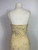 1990s - Y2K Anopia Butter Yellow Silk Bias Cut Gown Deadstock NWT