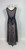 1990s - Y2K Anopia Beige and Black Silk Beaded Gown Deadstock NWT