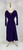 1950s Sandra Sage Purple Velvet Swing Dress