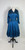 1950s Suzy Perette Blue Silk Satin Swing Dress