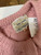 1950s Pink Hand Loomed Wool Floral Cardigan Sweater
