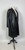 1980s Black Leather Trench Coat Large Pockets