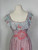 1950s Pink and Blue Cotton Candy Lace Slip Dress Monogrammed