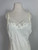 1950s - 1960s Barbizon White Crepe Lace Slip Dress