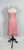 1960s Perlon Bubblegum Pink White Lace Trim Slip Dress