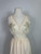 1960s Van Raalte Peach Nylon Floral Lace Applique Slip Dress