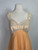 1950s - 1960s Orange Nylon and Lace Babydoll Slip Dress