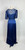 1930s Midnight Blue Satin and Lace Gown and Bolero Jacket Two Piece Set