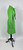 1970s Electric Green Neck Bow Wool Dress