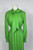 1970s Electric Green Neck Bow Wool Dress