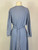 1940s Periwinkle Blue Rayon House Dress / Fitted Robe