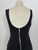 1980s - 1990s Shox Black Denim Grunge Mini Dress Silver Buckles