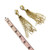1990s SWAROVSKI Clear Crystal Chandelier Golden Clip On Earrings