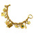 1990s MISH Garden Theme Golden Charm Bracelet