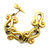 1990s YOHAI Signed Golden Swirl Bracelet