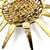 1990s Christian Lacroix Jumbo Golden Sun Brooch