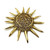 1990s Christian Lacroix Jumbo Golden Sun Brooch