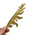 Herve Van Der Straeten Gilded Leaf Brooch