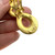 1980s - 90s Leslie Block Glass Pearl Rhinestone Detail Golden Metal Clip On Dangle Earrings