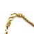 1980s - 90s Sandra Miller Burrows Golden Rhinestone And Pearl Detail Bolo Style Necklace