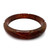 1930s - 40s Red Brown Red Carved Bakelite Bangle