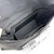 1940s Black Corde Lucite Clasp Jumbo Clutch