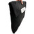 1940s Black Corde Lucite Clasp Jumbo Clutch