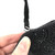 1950s Black Beaded Floral Top Handle Kiss Lock Oblong Purse