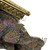 1920s Pink And Gold Micro Glass Deco Floral Beaded Chain Handle Frame Purse With Fringe