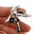 1950s Vijoben Sterling Silver And Marcasite Flying Sparrow Bird Clip On Earrings