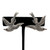 1950s Vijoben Sterling Silver And Marcasite Flying Sparrow Bird Clip On Earrings