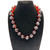 1990s Deanna Hamro Red Glass Beaded Necklace