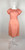 1950s - 1960s Habe Garments Salmon Chiffon Cocktail Dress