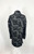 Y2K Balenciaga Black and Grey Marbled Silk & Mohair Coat