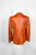 1970s Burnt Orange Patchwork Leather Blazer Jacket