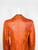 1970s Burnt Orange Patchwork Leather Blazer Jacket