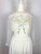 1950s - 1960s Carillon White Long Sleeve Prairie Slip Dress