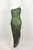 Y2K Scala Green Bias Cut Silk Beaded Fairy Dress