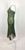 Y2K Scala Green Bias Cut Silk Beaded Fairy Dress