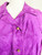 Y2K Versace Purple Suede Leather Medusa Button Dress