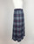 1970s - 1980s Burberrys Blue Tartan Plaid Wool Skirt