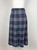 1970s - 1980s Burberrys Blue Tartan Plaid Wool Skirt
