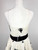 Y2K Sherri Hill White Silk Applique Party Dress