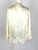 1940s Cream Liquid Satin Bed Jacket
