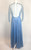 1970s Blue Mesh Rhinestone Maxi Slip Dress