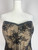 1990s - Y2K Betsey Johnson Black Lace Corset Top
