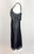 1940s - 1950s Barbizon Black Satin and Lace Slip Dress